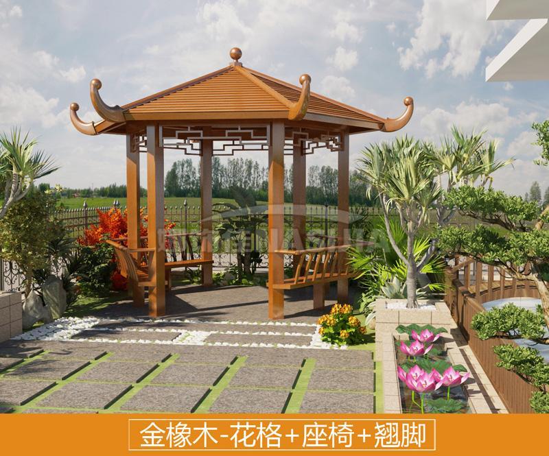 六角凉亭