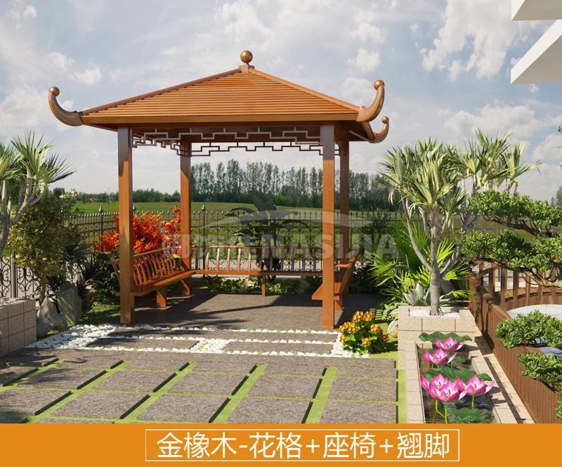 四角凉亭